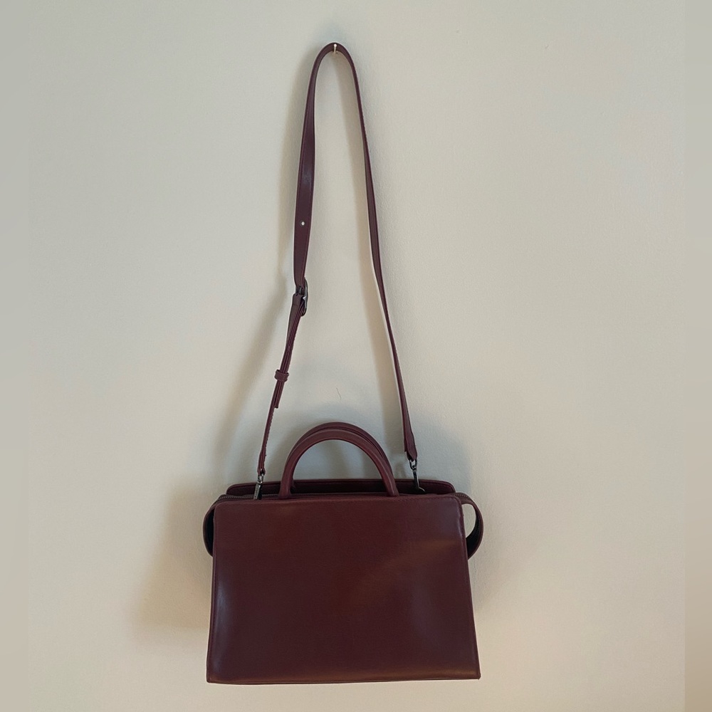 Matt & Nat Maroon Crossbody Satchel - Picture 2 of 5